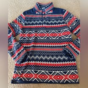 Boys large 16 vineyard vines fleece pullover 1/4